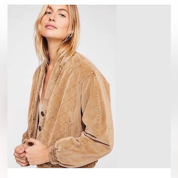 Free People New✨ Quilted bomber jacket - Picture 13 of 13